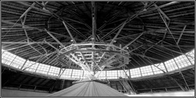 die dachkonstruktion im innsbrucker panorama, foto egon wurm